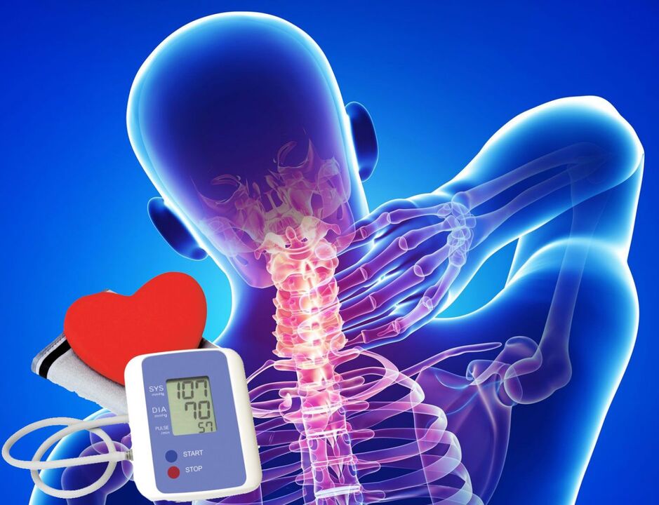 Asinsspiediena lēcieni ar dzemdes kakla osteohondrozi